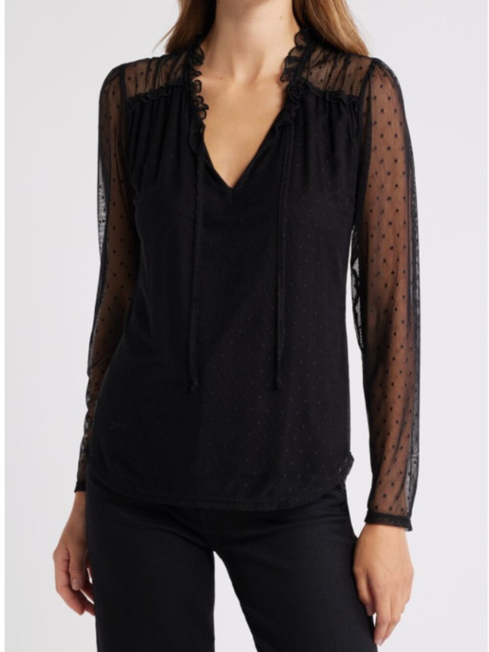 Loveappella Mesh Dot black top (size XS)